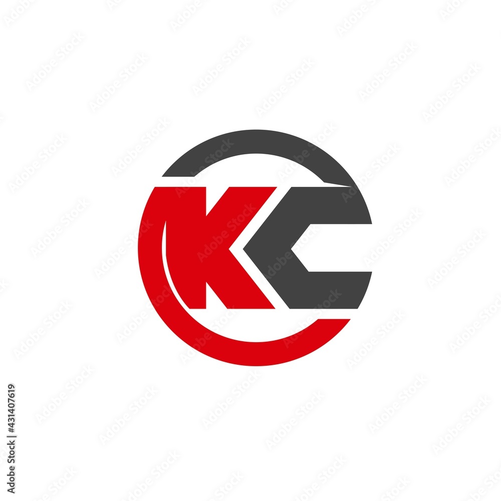 k c logo circle simple modern for business service k c logo circle simple modern for business service