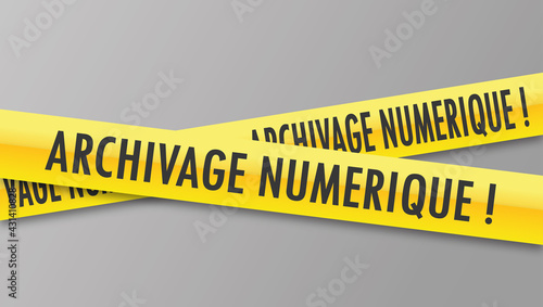 Logo archivage numérique.