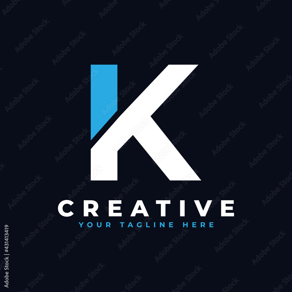 Letter K Tech Logo. Design Vector Illustration Modern Monogram Icon. Letter K Tech Logo. Design Vector Illustration Modern Monogram Icon.