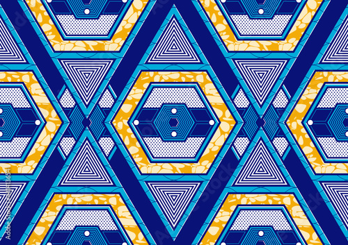 african seamless pattern, picture art and abstract background.