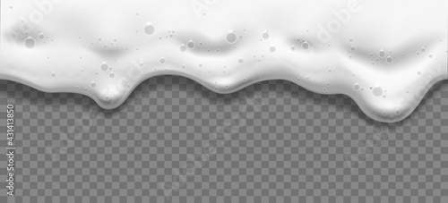 Transparent beer foam