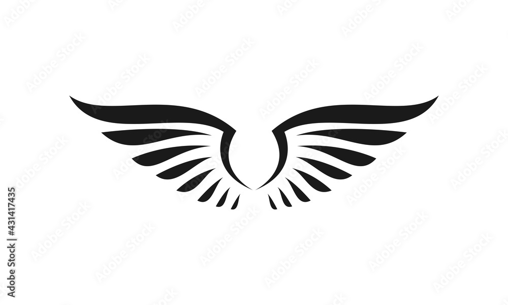 Obraz premium Wings illustration vector design