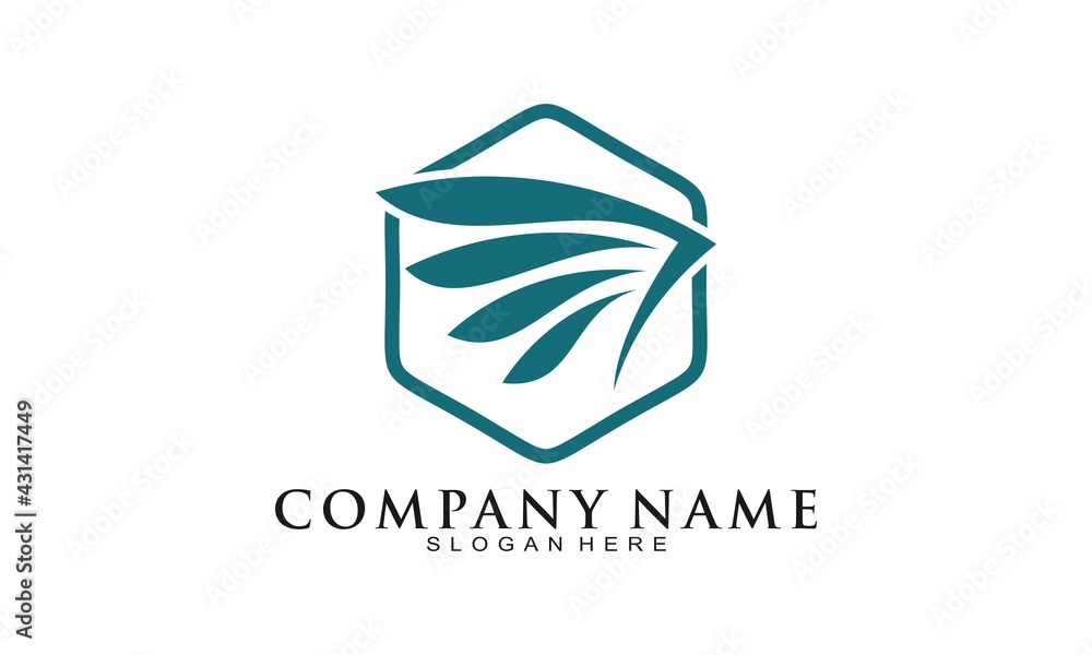 Wings polygon vector logo Wings polygon vector logo
