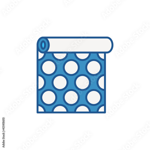 Blue Wallpaper with Circles texture vector concept icon