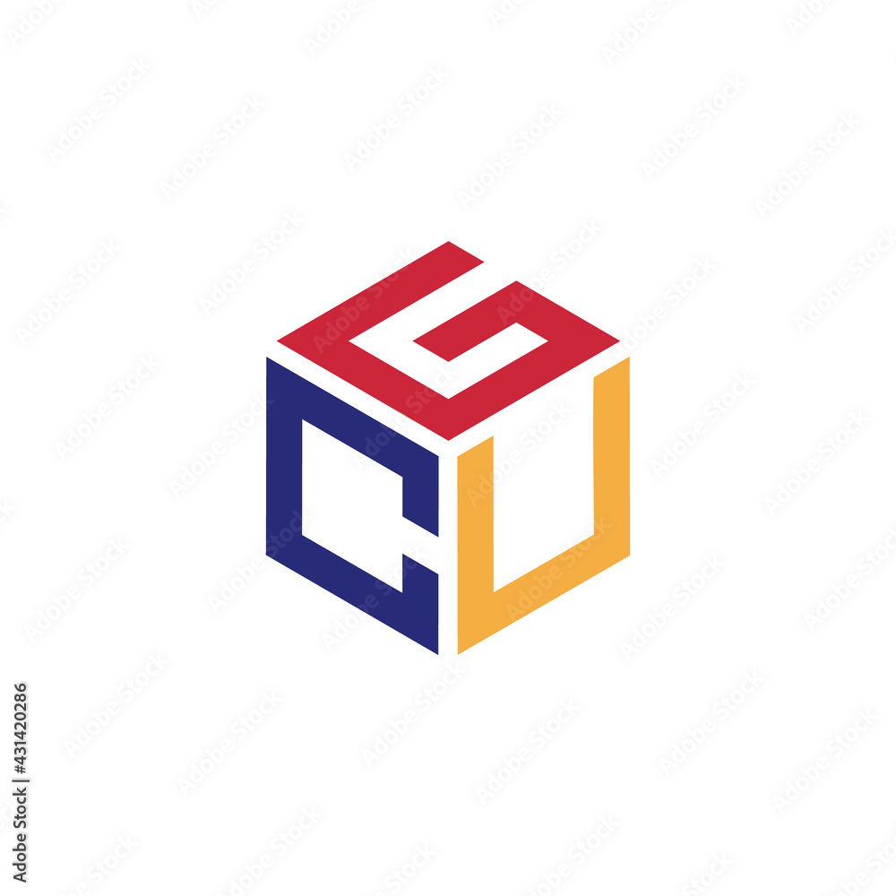 The letter GCU is hexagon shape The letter GCU is hexagon shape