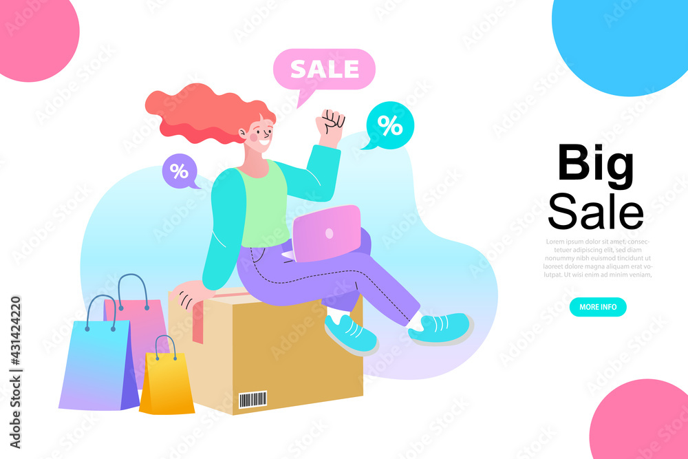 Delivery service isometric concept. woman check order from laptop. Freelance woman seller check product order. Online Selling. Online Shopping. Vector. Delivery service isometric concept. woman check order from laptop. Freelance woman seller check product order. Online Selling. Online Shopping. Vector.