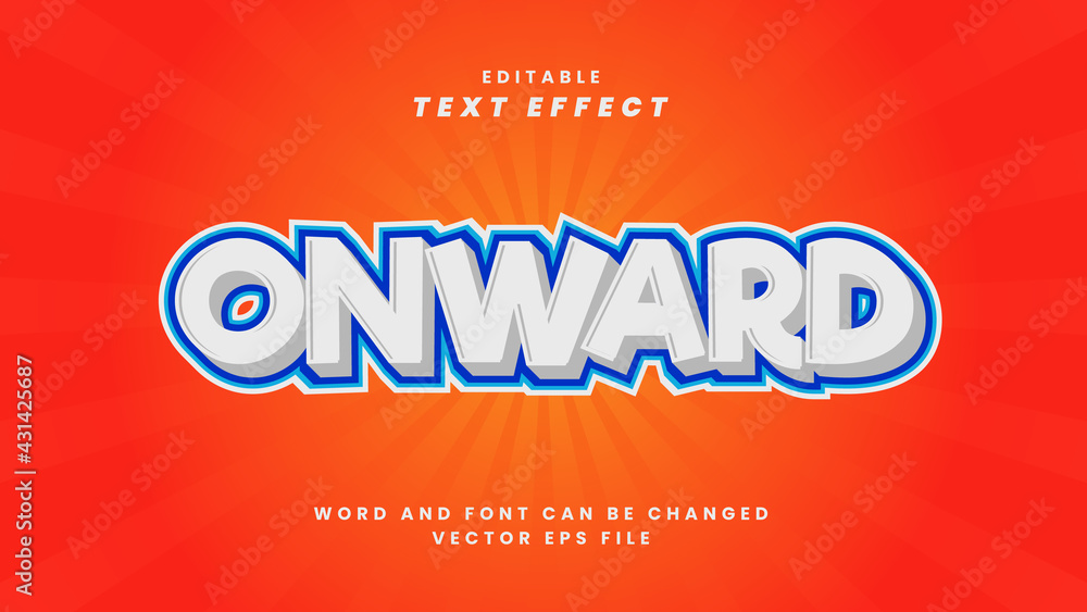 Onward text effect