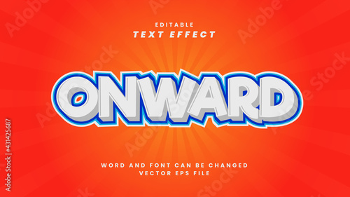 Onward text effect