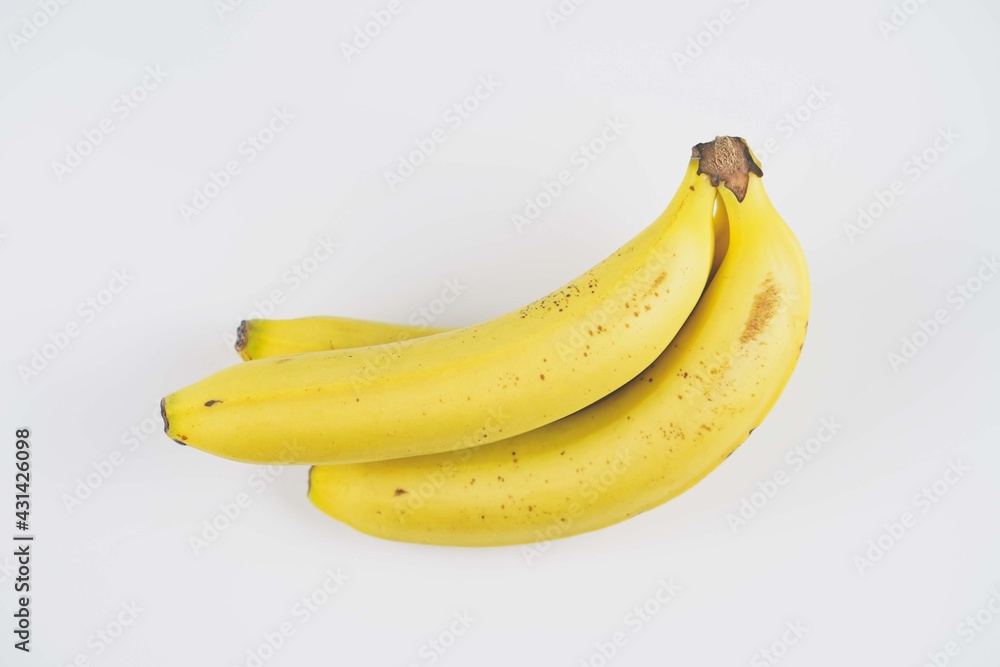 bunch of bananas isolated