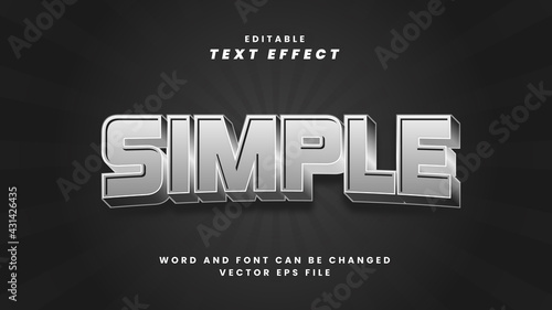 Simple text effect