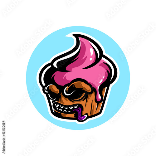Cup Cake Monster Sport Logo