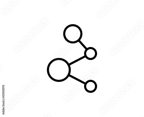 Connection line icon