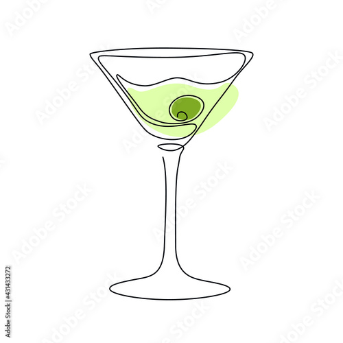 glass of martini
