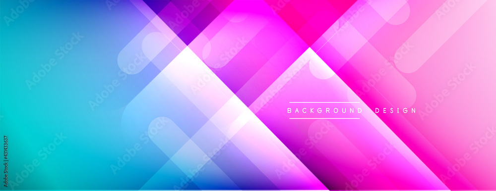 Fototapeta premium Dynamic lines abstract background. 3D shadow effects and fluid gradients. Modern overlapping forms