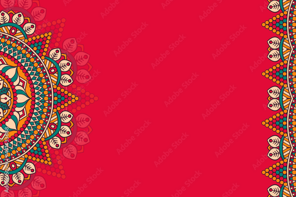 Vector ornamental background with mandala Vector ornamental background with mandala