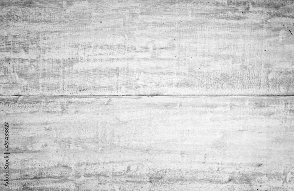 Fototapeta premium Wood plank paint with white color texture background 