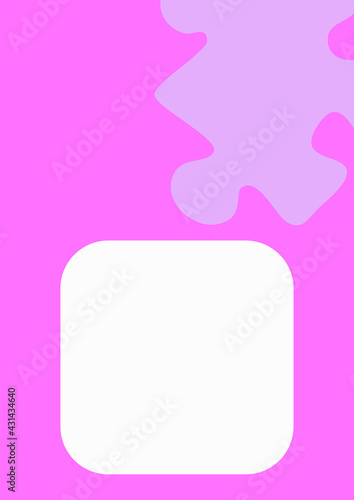 Vertical illustration format A4 - the design of the screen of the phone or tablet for inscriptions and photos