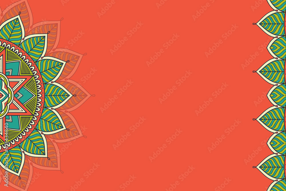 Vector ornamental background with mandala Vector ornamental background with mandala