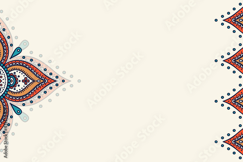 Vector ornamental background with mandala