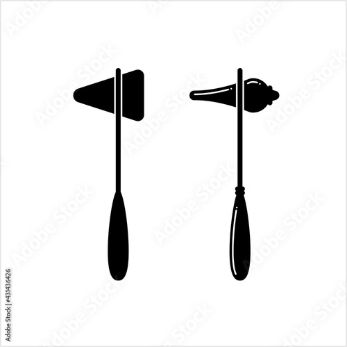 Reflex Hammer Icon, Medical Instrument Icon