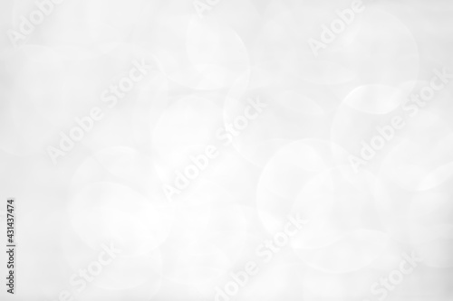 Blurred glitter white gray bokehฺฺ abstract for background
