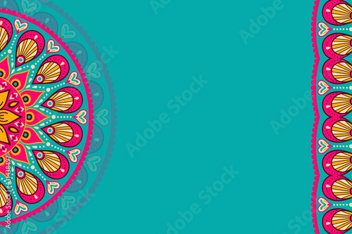 Vector ornamental background with mandala