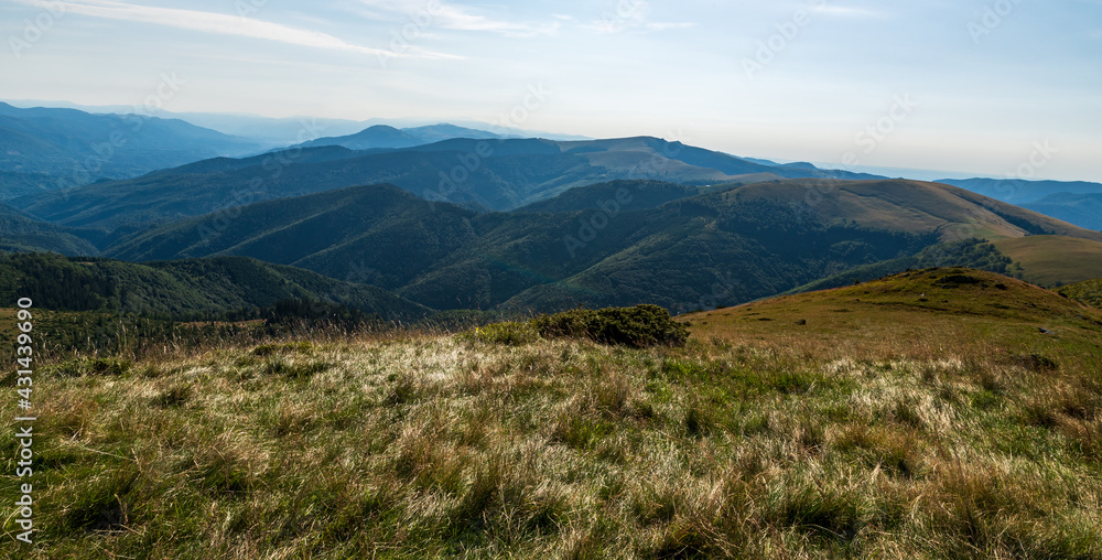 Wild Carpathian mountains in Romania - Muntii Valcan mountain range Wild Carpathian mountains in Romania - Muntii Valcan mountain range