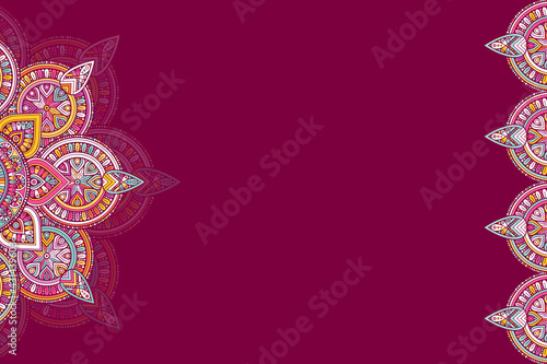 Vector ornamental background with mandala
