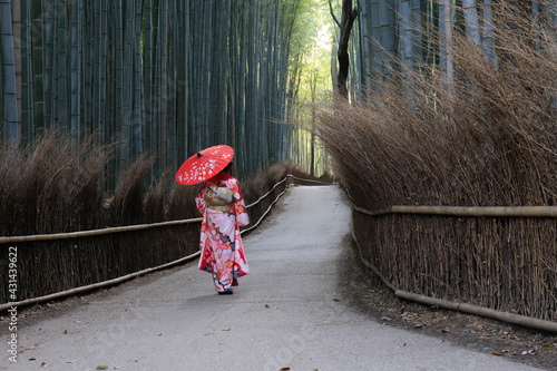 Photography A Kimono in the Bamboo