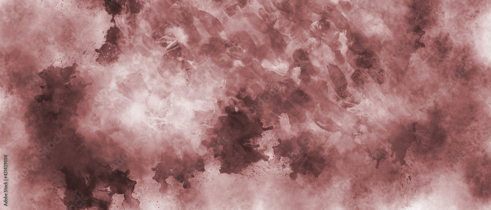 Obraz premium Abstract red on white watercolor splash paint texture or grunge background