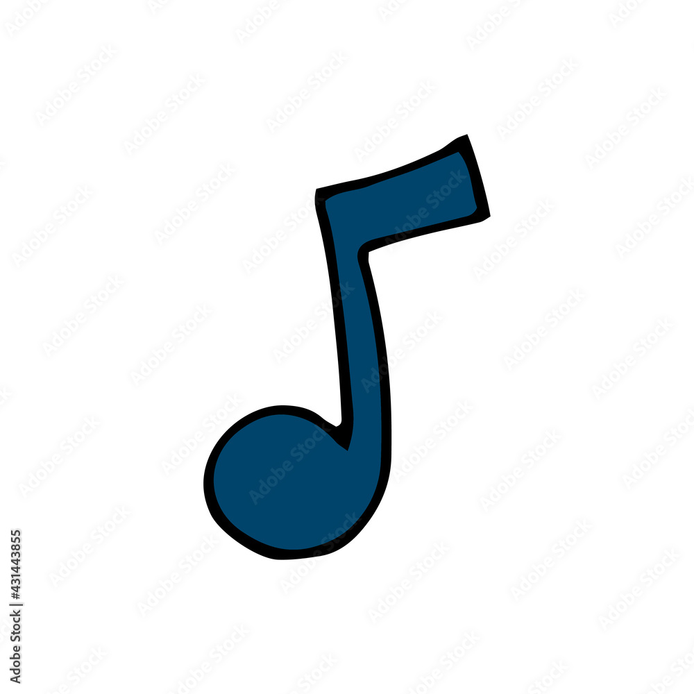 Note. Music. Vector. Doodle. Hand-drawn illustration. Note. Music. Vector. Doodle. Hand-drawn illustration.