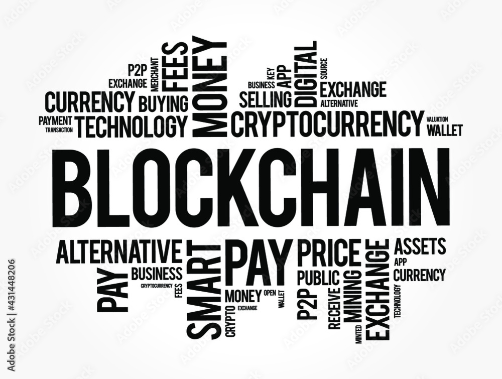 Blockchain cryptocurrency coin word cloud collage, business concept background
Blockchain cryptocurrency coin word cloud collage, business concept background