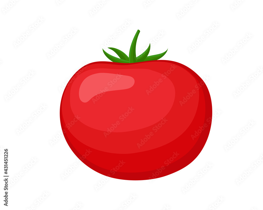 Vector illustration of a beautiful red tomato in cartoon style. Vegetables. Isolated on white background.
Vector illustration of a beautiful red tomato in cartoon style. Vegetables. Isolated on white background.