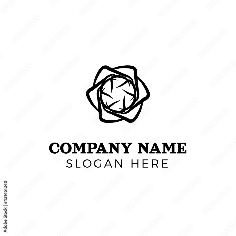 Company Logo Abstract Hand Drawn Vector Design EPS10 Company Logo Abstract Hand Drawn Vector Design EPS10