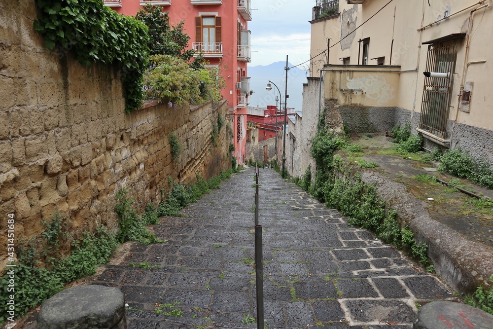 Napoli - Scorcio panoramico da Via Gradini del Petraio