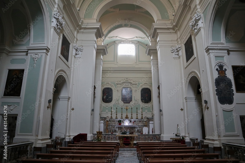Napoli - Interno della Chiesa di San Carlo alle Mortelle