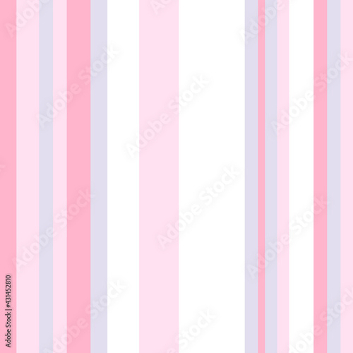 Striped pattern with stylish colors. Pink, violet and white stripes. Background for design in a vertical strip