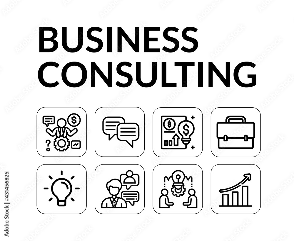 Business and consulting poster design. Vector illustration.