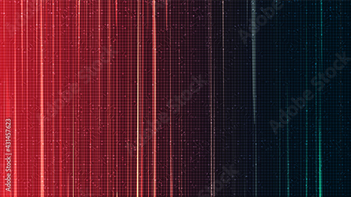 Electronic Speed Lines on Red and Green Background,comic and Motion concept design,vector.