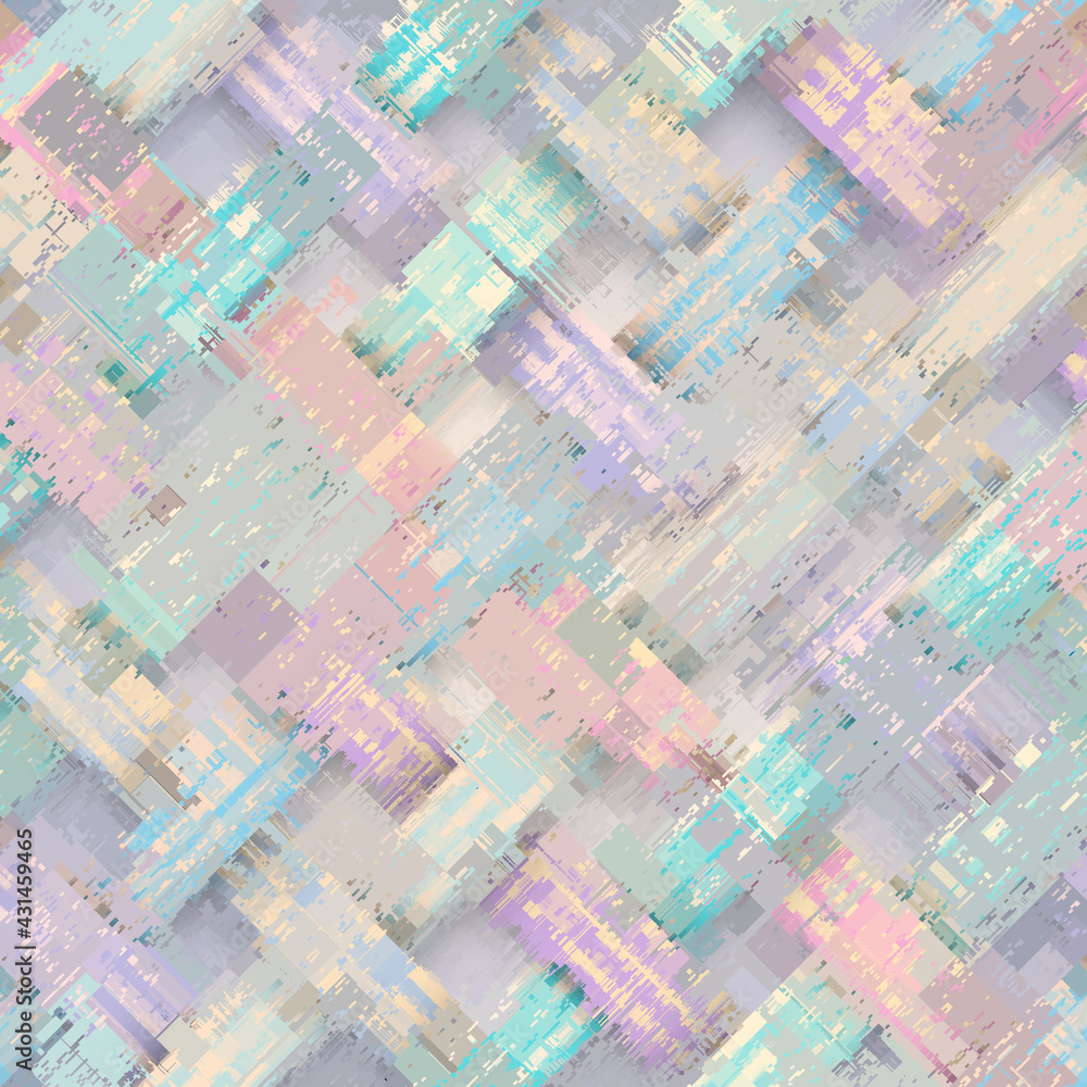 Fototapeta premium Vector image with imitation of grunge datamoshing texture.