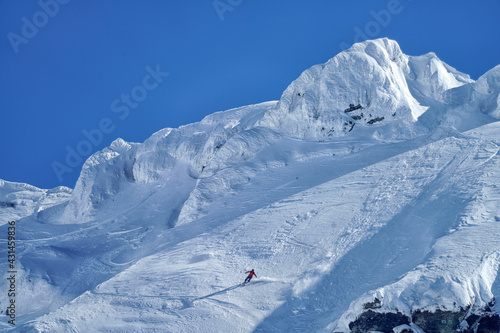 Ski tour in the Transylvanian Alps, Carpathians, Romania, Europe
