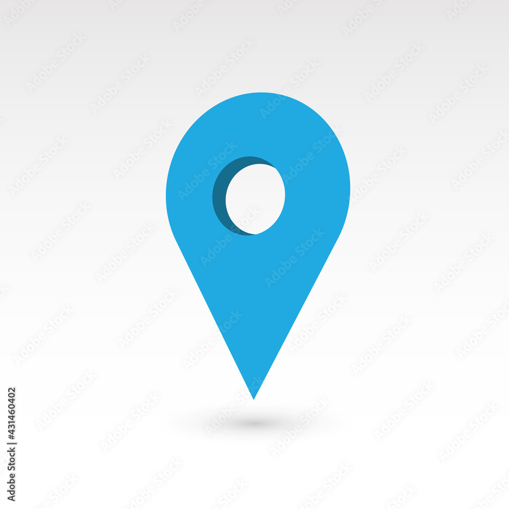 Map pointer - 3D vector object