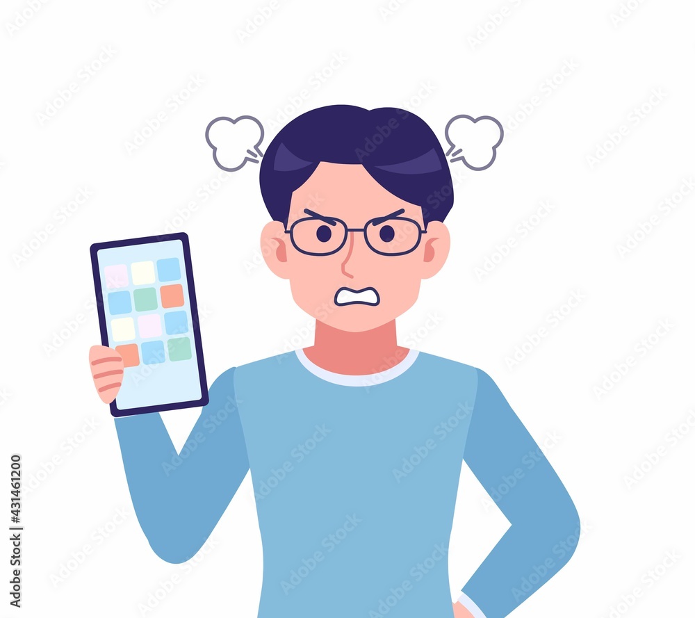 Male of glasses wearing water colored clothes Male of glasses wearing water colored clothes