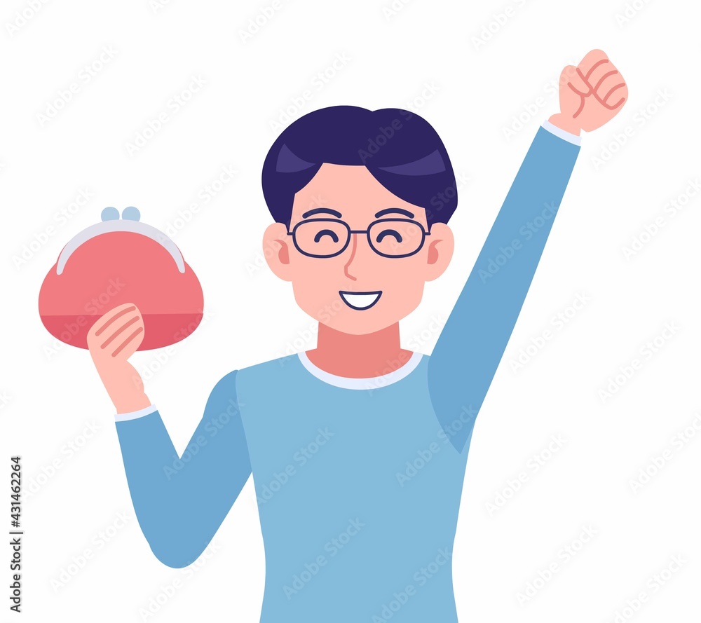 Male of glasses wearing water colored clothes Male of glasses wearing water colored clothes