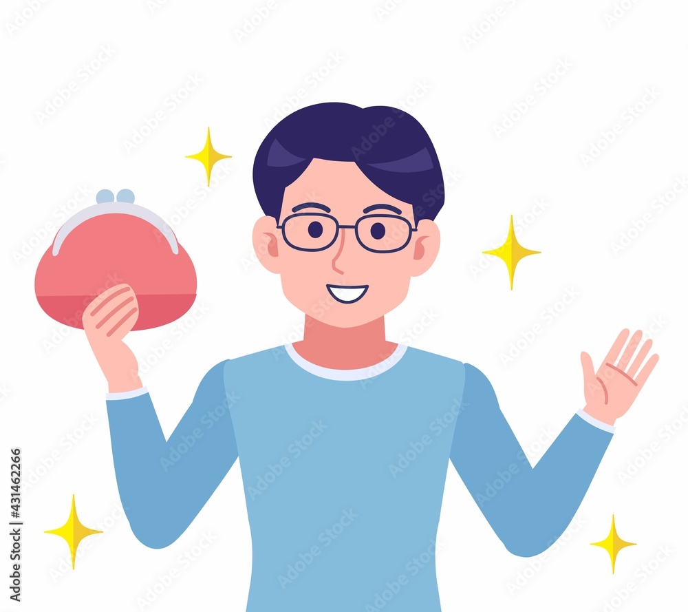 Male of glasses wearing water colored clothes Male of glasses wearing water colored clothes