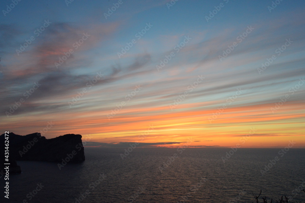 Cap de Formentor Orange Sunset 