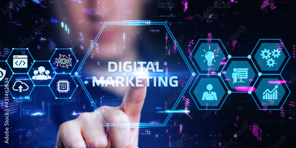 Business, Technology, Internet and network concept. Digital Marketing content planning advertising strategy concept. Business, Technology, Internet and network concept. Digital Marketing content planning advertising strategy concept.
