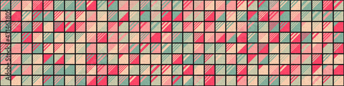 Abstract Geometric Pattern generative computational art illustration