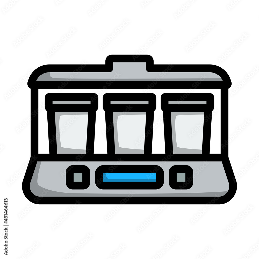 Yogurt Maker Machine Icon Yogurt Maker Machine Icon