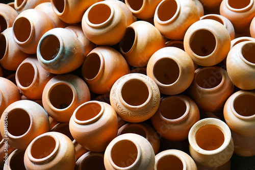 earthenware or a large pile of terracotta pots